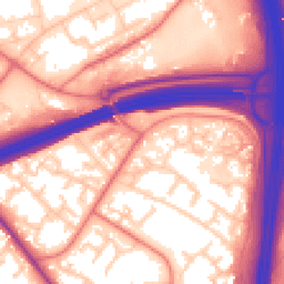 Daytime road noise heatmap for PR5 8HZ