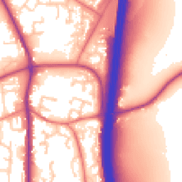 Daytime road noise heatmap for PR5 8JQ