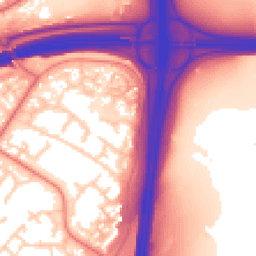 Daytime road noise heatmap for PR5 8LB