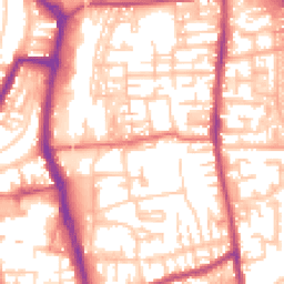 Daytime road noise heatmap for PR6 0AL