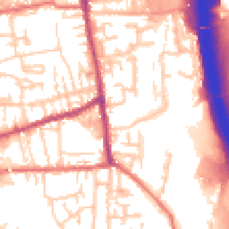 Daytime road noise heatmap for PR6 0AP