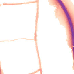 Night-time road noise heatmap for PR6 0AU