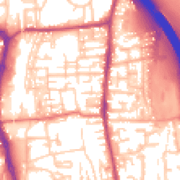 Daytime road noise heatmap for PR6 0AY