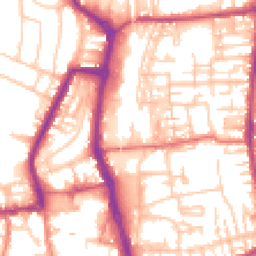 Daytime road noise heatmap for PR6 0BL