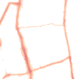 Night-time road noise heatmap for PR6 0BN