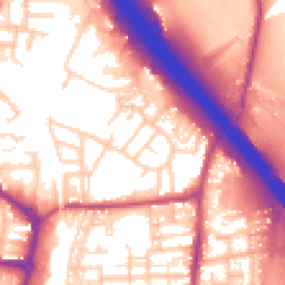 Daytime road noise heatmap for PR6 0JG
