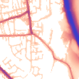 Daytime road noise heatmap for PR6 0QF