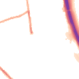Night-time road noise heatmap for PR6 0QF