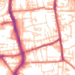 Daytime road noise heatmap for PR6 0RH