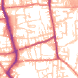 Daytime road noise heatmap for PR6 0RU