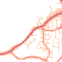 Daytime road noise heatmap for PR6 7AY