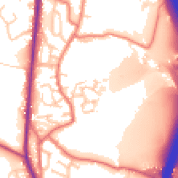 Daytime road noise heatmap for PR6 7TF