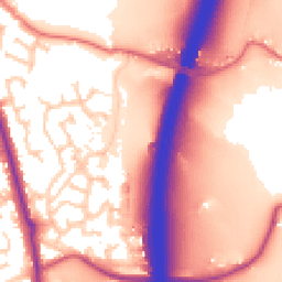 Daytime road noise heatmap for PR6 7YP