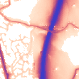 Daytime road noise heatmap for PR6 7YR