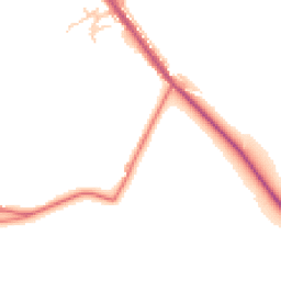 Daytime road noise heatmap for PR6 8EA