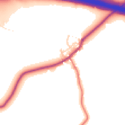 Daytime road noise heatmap for PR6 8NG