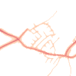 Daytime road noise heatmap for PR6 8PX