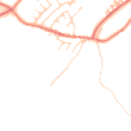 Daytime road noise heatmap for PR6 8QU