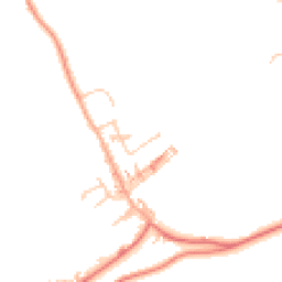 Daytime road noise heatmap for PR6 8SG