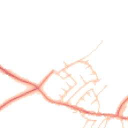 Daytime road noise heatmap for PR6 8SX