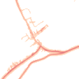 Daytime road noise heatmap for PR6 8UD