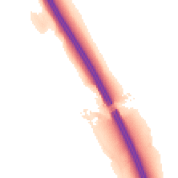 Night-time road noise heatmap for PR6 9DP