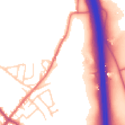 Daytime road noise heatmap for PR6 9DT