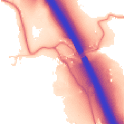Daytime road noise heatmap for PR6 9EE
