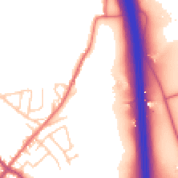 Daytime road noise heatmap for PR6 9EU