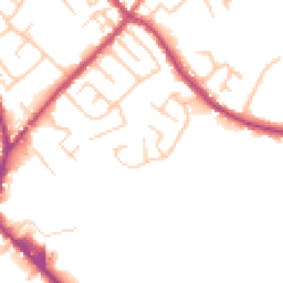 Daytime road noise heatmap for PR6 9FU