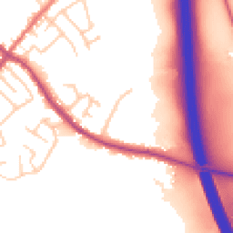 Daytime road noise heatmap for PR6 9HR