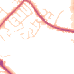 Daytime road noise heatmap for PR6 9HU