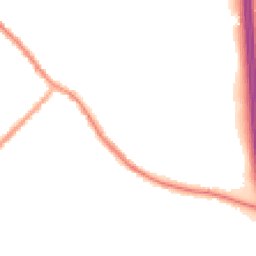 Night-time road noise heatmap for PR6 9LZ