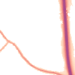 Night-time road noise heatmap for PR6 9PJ