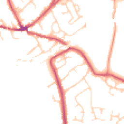 Daytime road noise heatmap for RG10 0AE