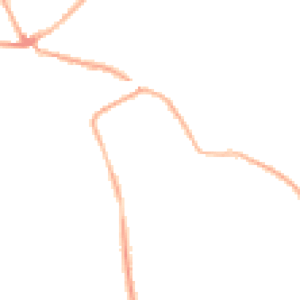 Night-time road noise heatmap for RG10 0AR