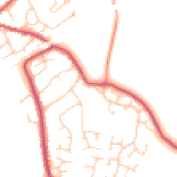 Daytime road noise heatmap for RG10 0BH
