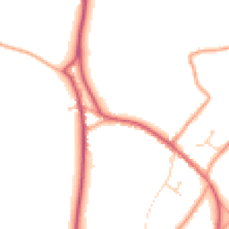 Daytime road noise heatmap for RG10 0DY