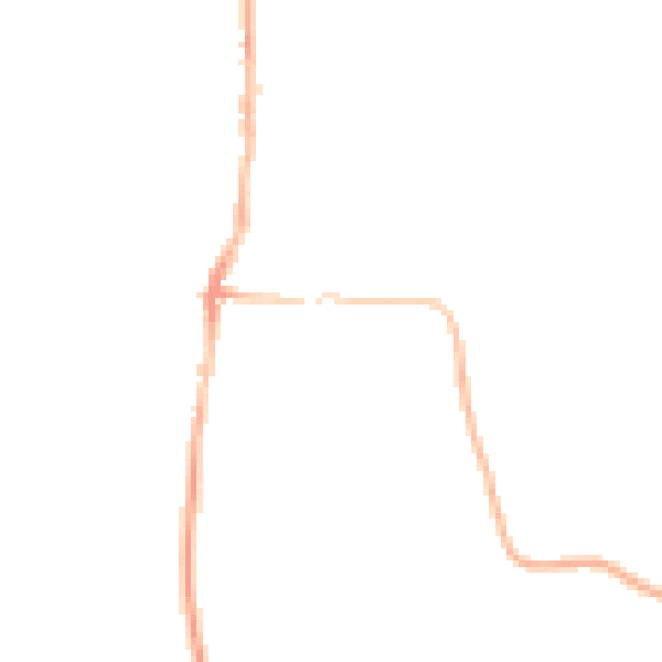 Night-time road noise heatmap for RG10 8DX