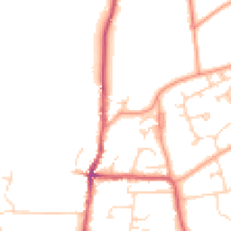 Daytime road noise heatmap for RG10 8JG
