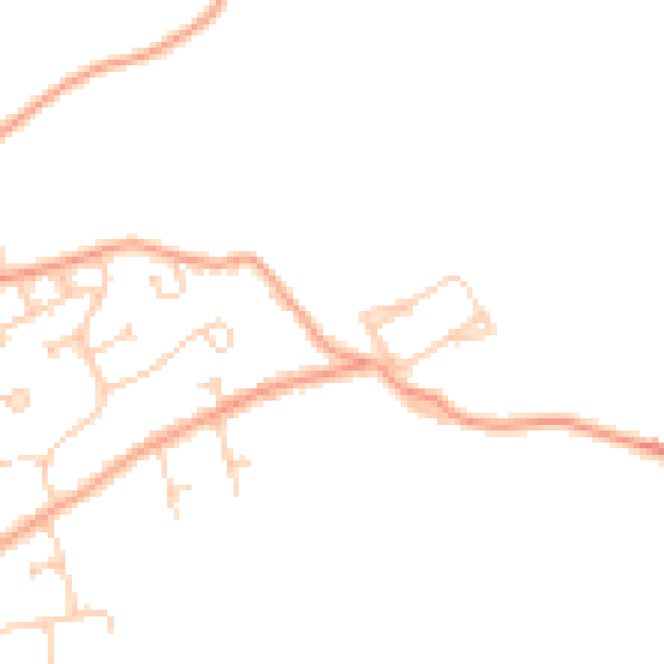Daytime road noise heatmap for RG10 8LF