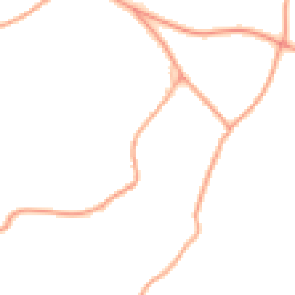 Daytime road noise heatmap for RG10 8ND