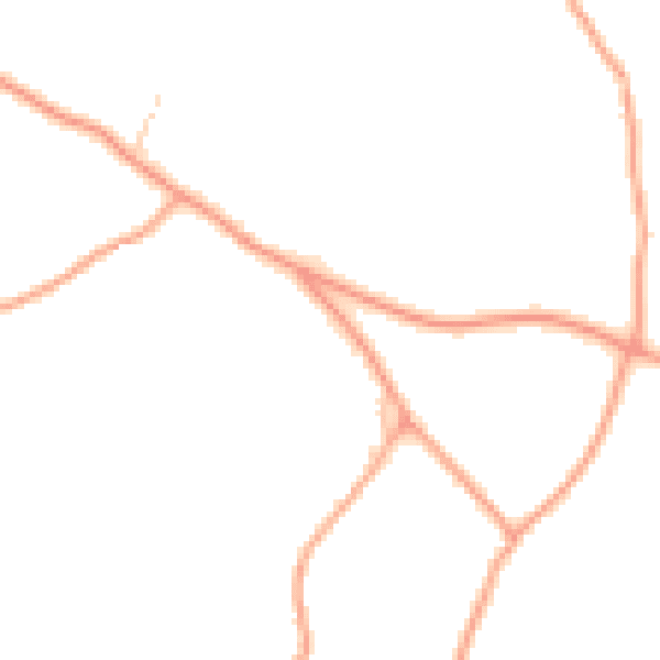 Daytime road noise heatmap for RG10 8NE