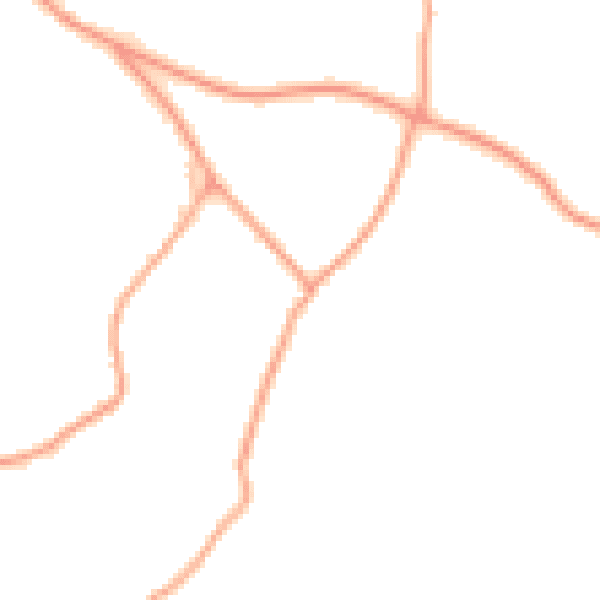 Daytime road noise heatmap for RG10 8PY