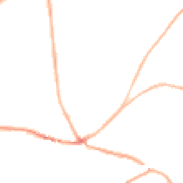 Night-time road noise heatmap for RG10 9HT