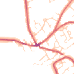 Daytime road noise heatmap for RG10 9HY