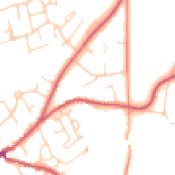 Daytime road noise heatmap for RG10 9LJ