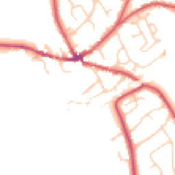 Daytime road noise heatmap for RG10 9NX