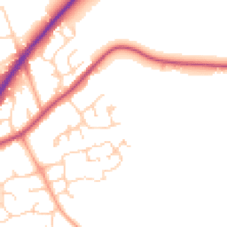 Daytime road noise heatmap for RG10 9QE