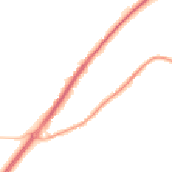 Night-time road noise heatmap for RG10 9QX